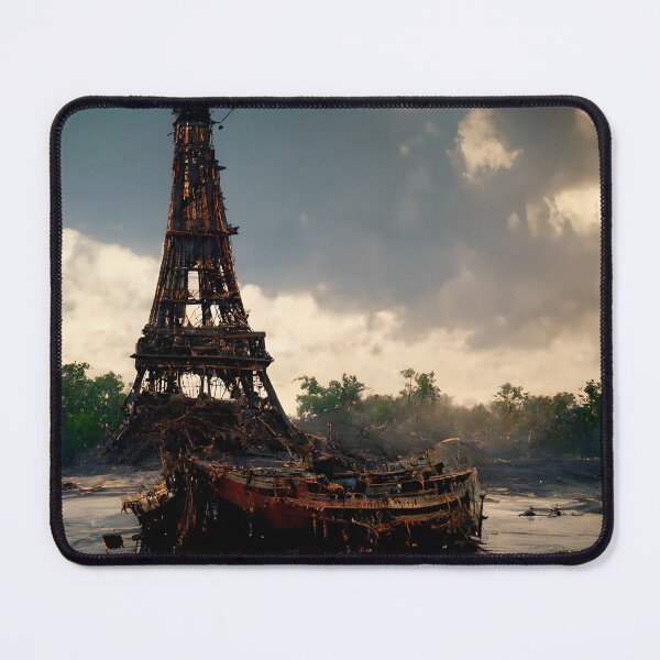 Aperçu de l'œuvre Tour eiffel post-apocalyptique créée et vendue par GeneratedArt.
