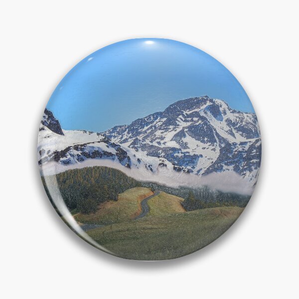 Item preview, Valle Nevado Ski Resort Mountain Landscape Design Painting  designed and sold by randomtdesigns.
