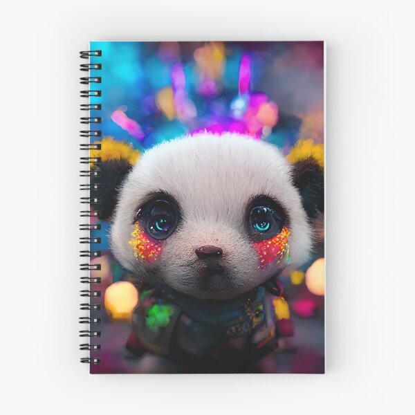 Aperçu de l'œuvre Bébé panda multicolor créée et vendue par GeneratedArt.