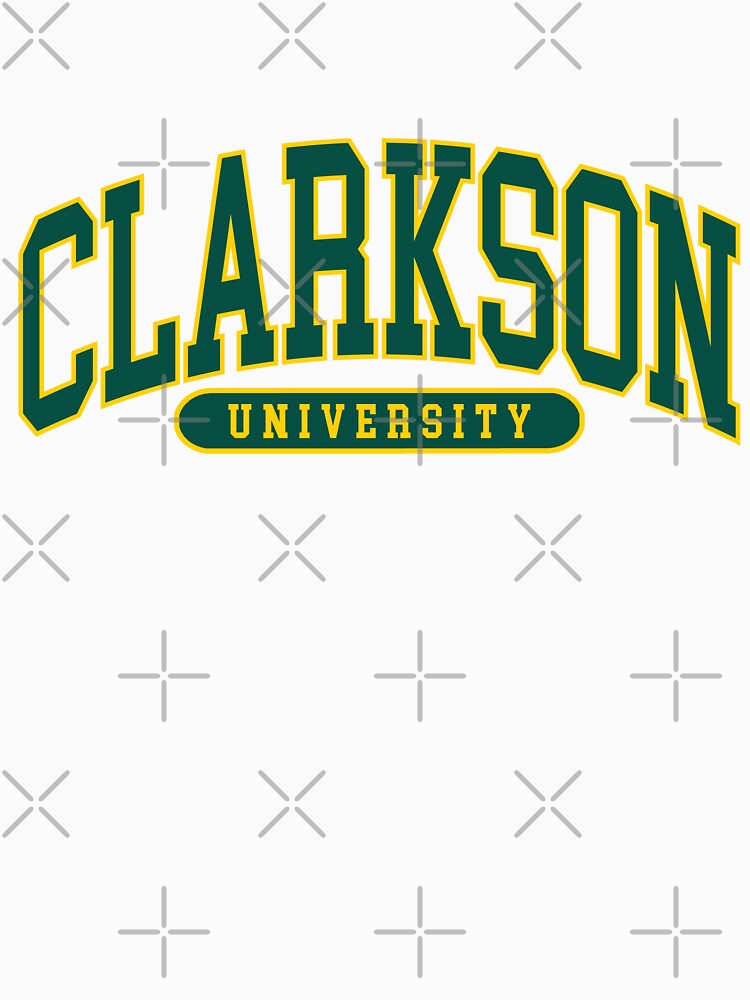 "clarkson university college font curved" Tshirt for Sale by