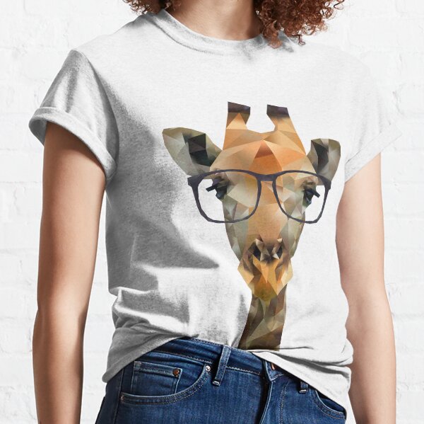 Hipster Giraffe Classic T-Shirt
