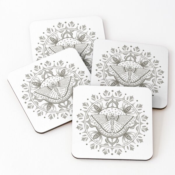 Item preview, Moth Mandala Design designed and sold by Dotblossom.
