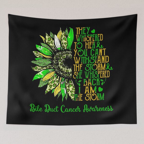 Item preview, I Am The Storm Sunflower Leopard Bile Duct Cancer Awareness designed and sold by rechardtee.