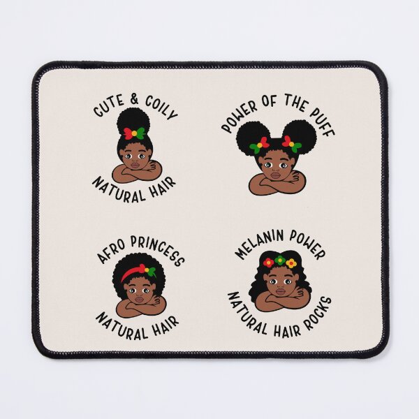 Item preview, Black Girls Rock the Afrotextured Hair - Afro Puff Art designed and sold by ShopWithLeslie.