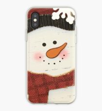 Rustikaler Schneemann iPhone-Hülle & Cover