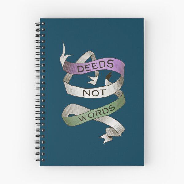 Item preview, DEEDS NOT WORDS- Suffrage Movement Slogan   designed and sold by Yesteeyeari.