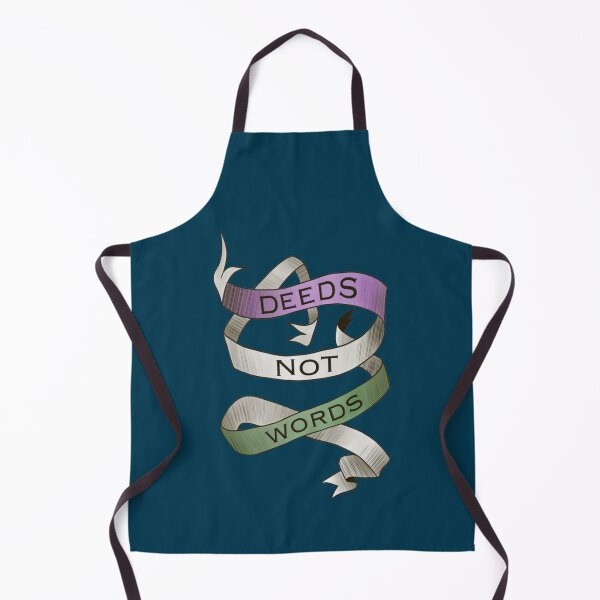 Item preview, DEEDS NOT WORDS- Suffrage Movement Slogan designed and sold by Yesteeyeari.