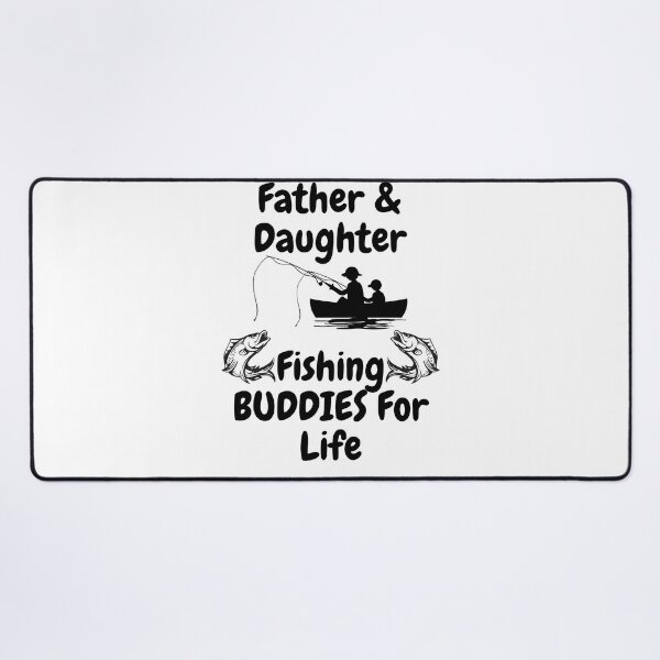 Father and Daughter Fishing Buddies Making Memories Dad Daughter Art Print  for Sale by OutdoorsZee1