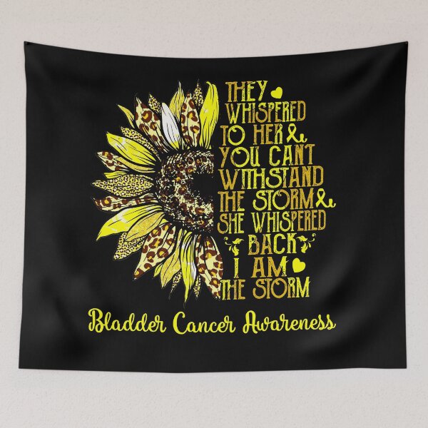 Item preview, I Am The Storm Sunflower Leopard Bladder Cancer Awareness designed and sold by rechardtee.