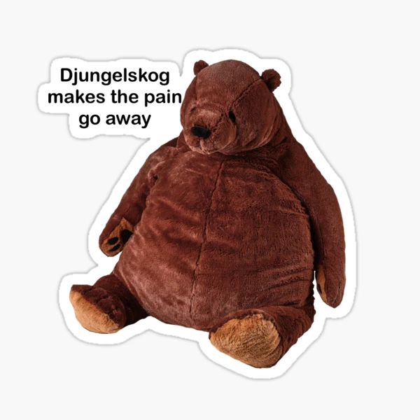 Djungelskog, pain Sticker for Sale by b1221