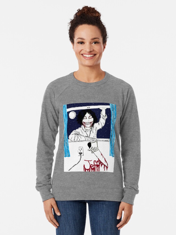 Jeff The Killer Nighty Night Lightweight Sweatshirt By Skayda