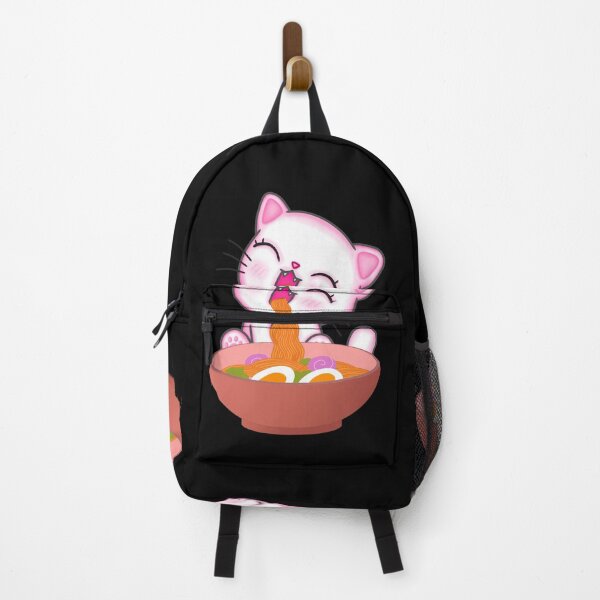 Item preview, Cute Cat eating Noodles designed and sold by Angelle55.