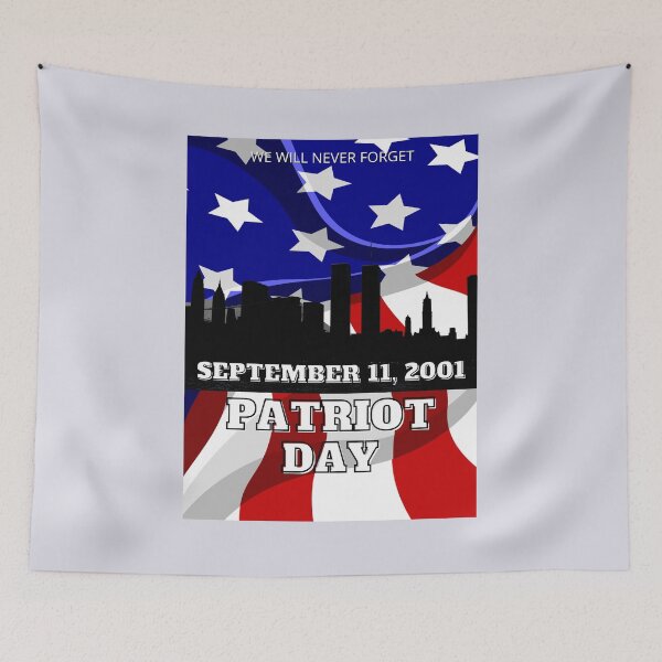 Item preview, Patriot Day September 11, 2001 We Will Never Forget designed and sold by AmericaFreedom.