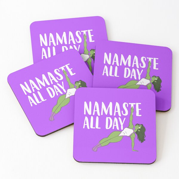 Item preview, Namaste All Day She Hulk Yoga Jennifer Walters designed and sold by NerdCulture.