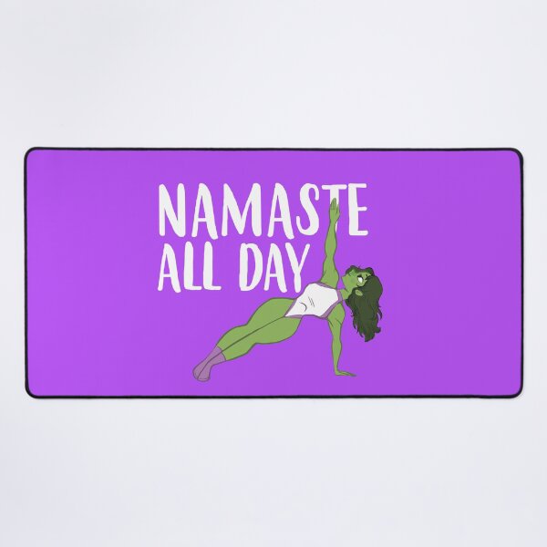 Item preview, Namaste All Day She Hulk Yoga Jennifer Walters designed and sold by NerdCulture.