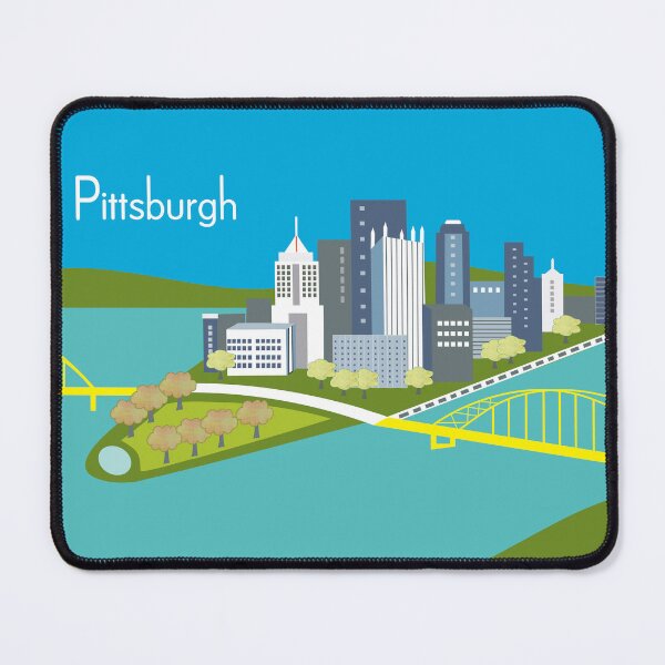 Item preview, Pittsburgh Blue - Loose Petals Skyline  designed and sold by LoosePetals.