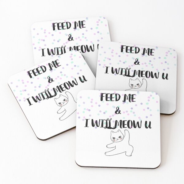 Item preview, Funny Cat. Feed me & i will meow u designed and sold by OXYGENshop.