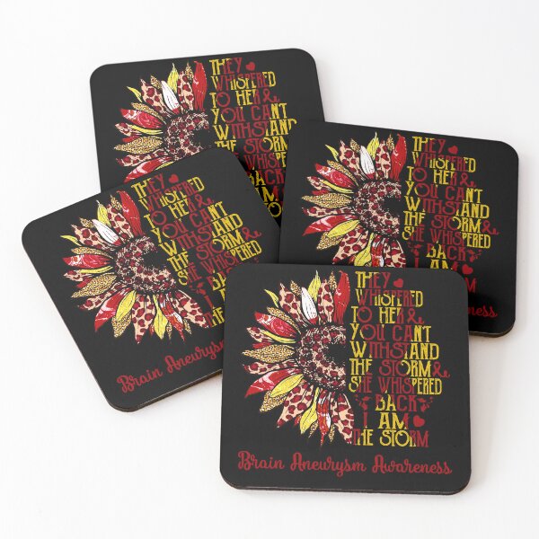 Item preview, I Am The Storm Sunflower Leopard Brain Aneurysm Awareness designed and sold by rechardtee.