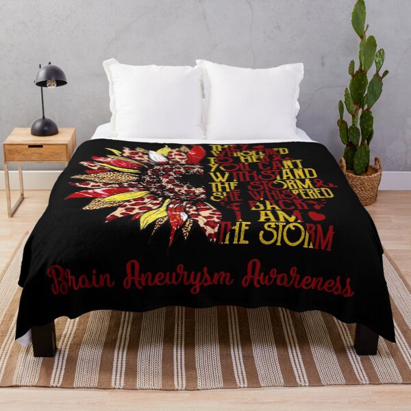 Item preview, I Am The Storm Sunflower Leopard Brain Aneurysm Awareness designed and sold by rechardtee.