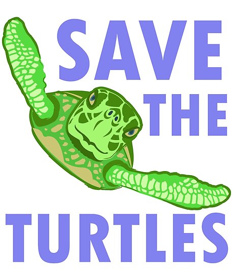 "Save the Turtles" Poster by evisionarts | Redbubble