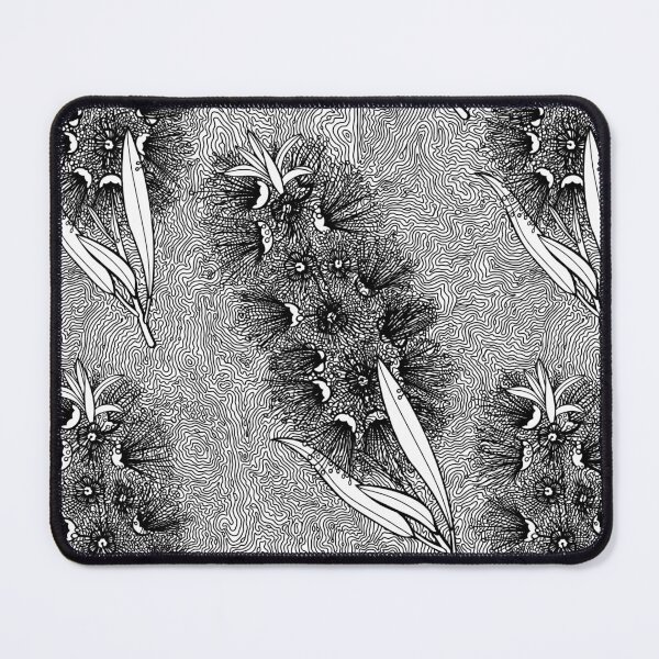 Item preview, Callistemon Bottlebrush Pattern - Black And White designed and sold by Sketchbook Designs.