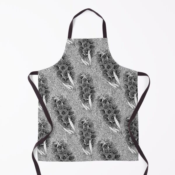 Item preview, Callistemon Bottlebrush Pattern - Black And White designed and sold by Sketchbook Designs.