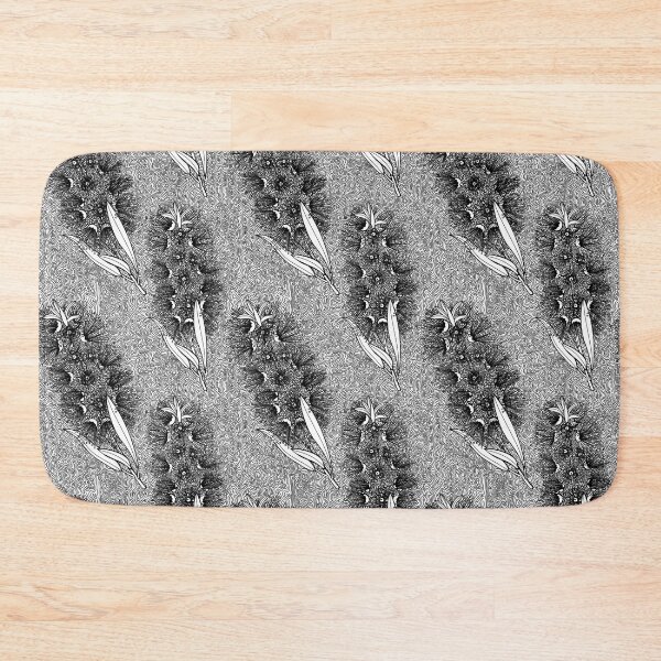 Item preview, Callistemon Bottlebrush Pattern - Black And White designed and sold by Sketchbook Designs.
