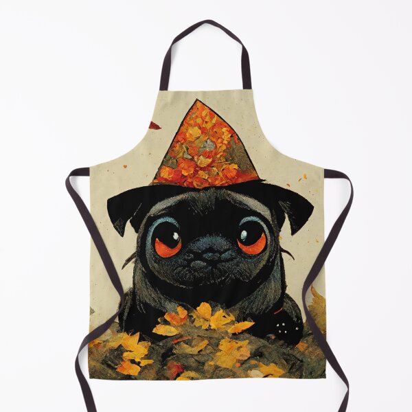 Item preview, Fall Pug designed and sold by Space Frog Art ⭐⭐⭐⭐⭐.