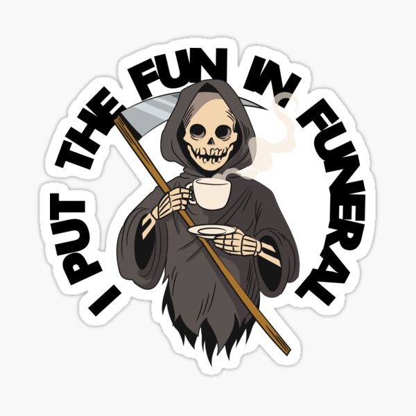 Read In Peace Grim Reaper Funny Dark Humor Book' Sticker