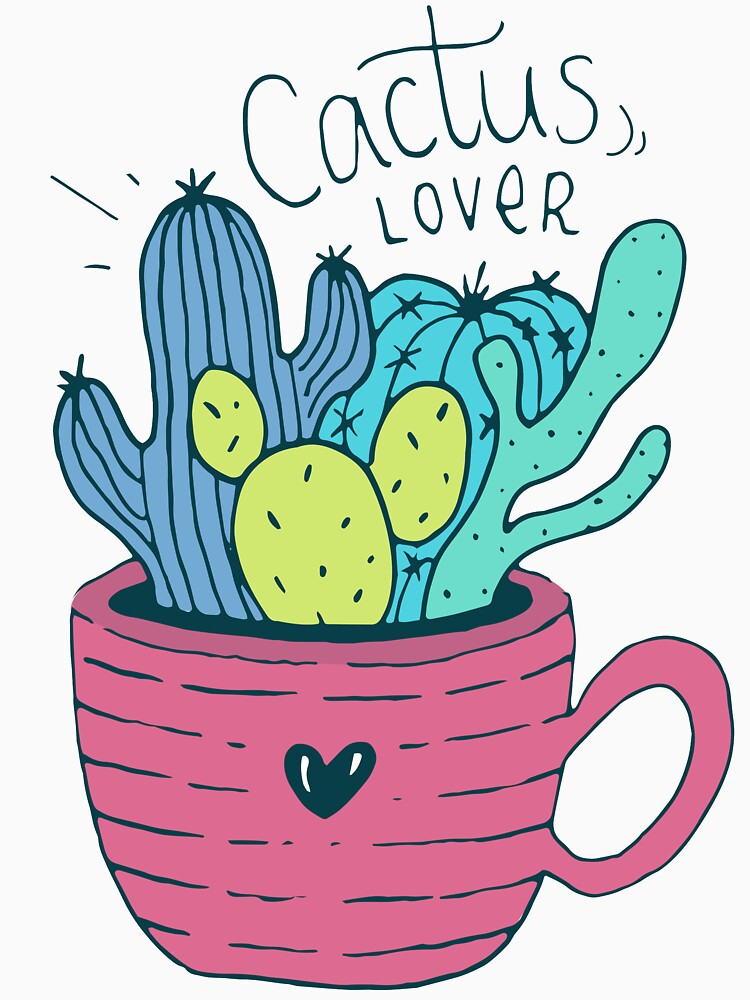 Cactus Lover Pink - Home sweet home by mirunasfia