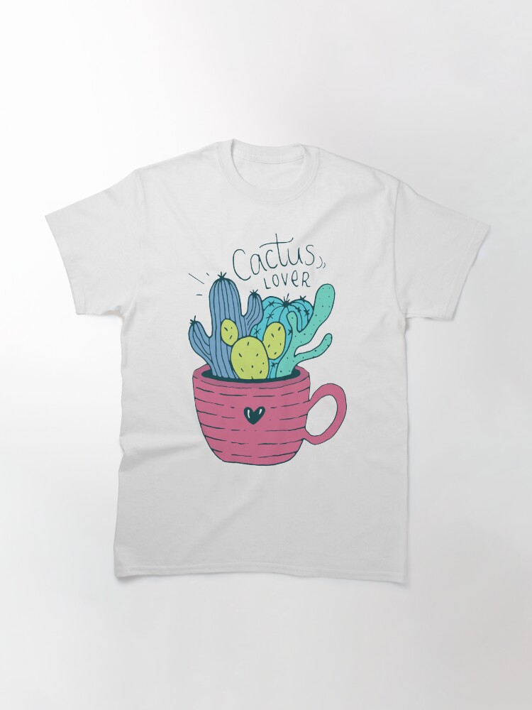 Alternate view of Cactus Lover Pink - Home sweet home Classic T-Shirt