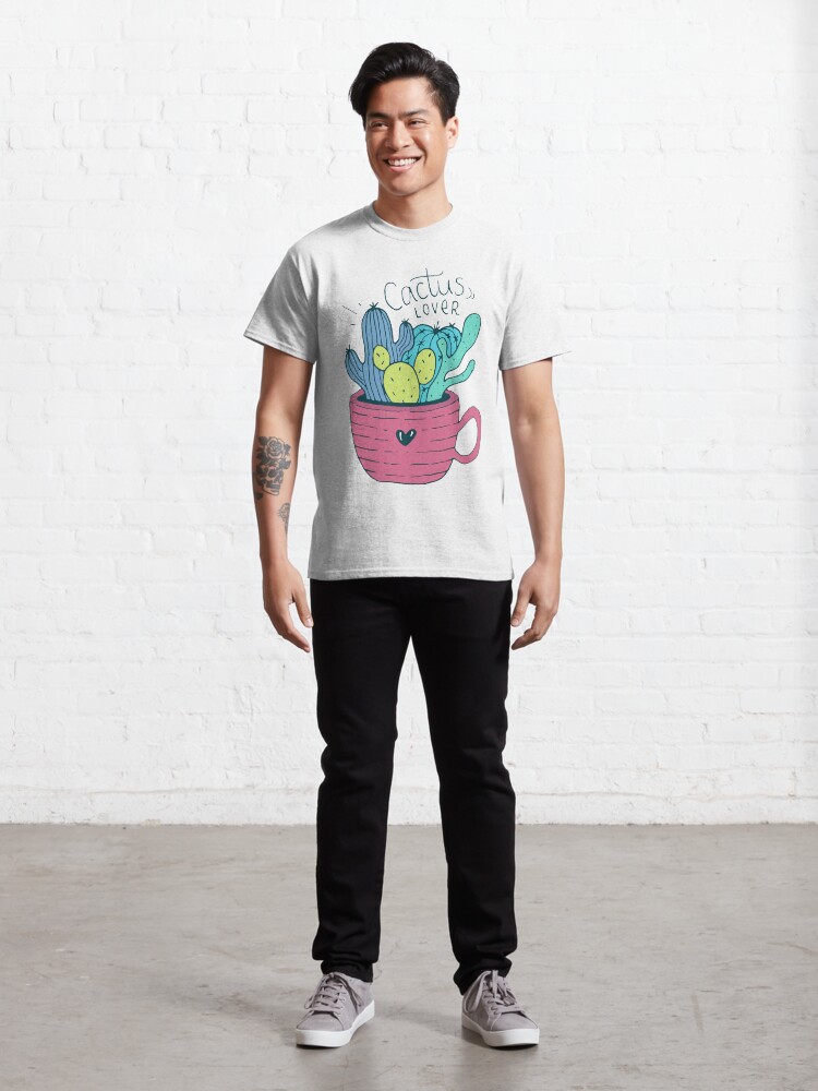 Alternate view of Cactus Lover Pink - Home sweet home Classic T-Shirt