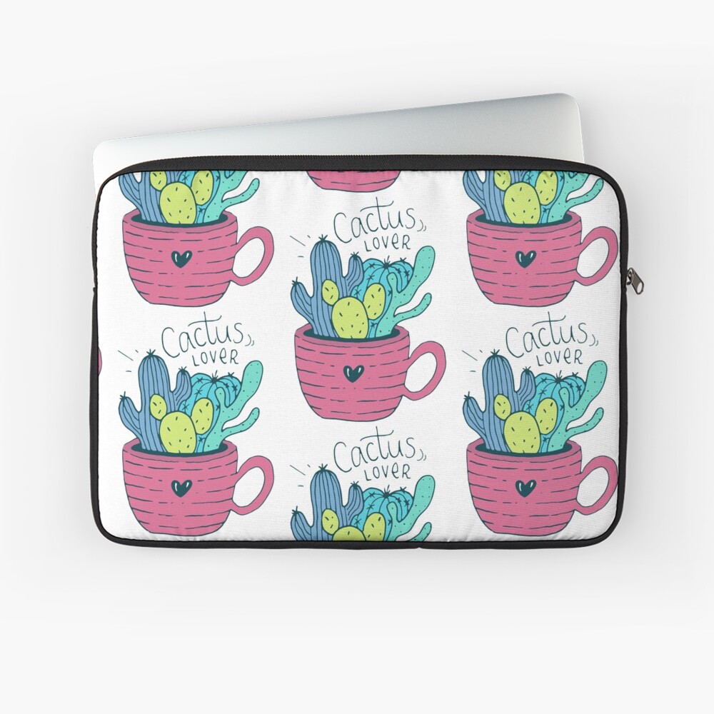 Cactus Lover Pink - Home sweet home Laptop Sleeve