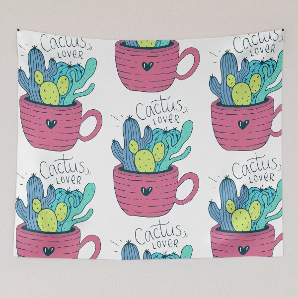 Item preview, Cactus Lover Pink - Home sweet home designed and sold by Miruna Illustration.