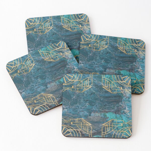 Item preview, Elegant Marble - Art Deco Bleu designed and sold by marbleco.