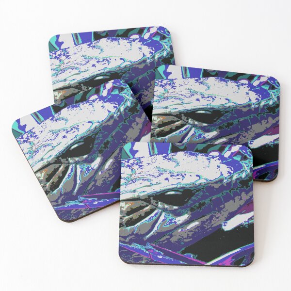 Item preview, Psychedelic Blue Tongue Lizard in White and Blue! designed and sold by Mickangelhere.