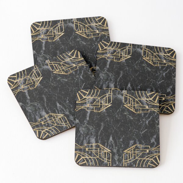 Item preview, Elegant Marble - Art Deco Noir designed and sold by marbleco.
