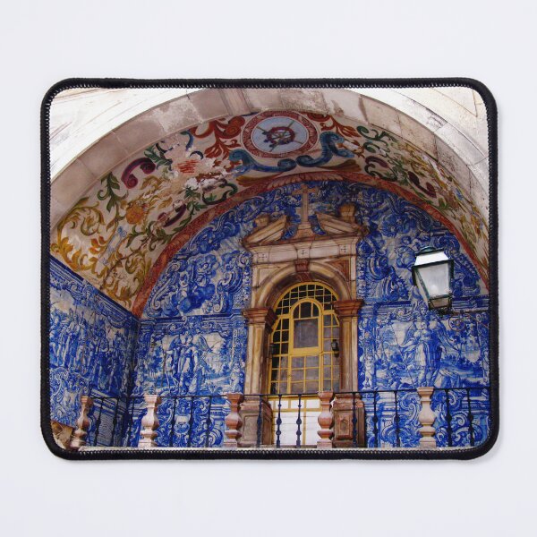 Item preview, Ornate Tiled Facade - Obidos, Portugal designed and sold by Marilyn Harris.