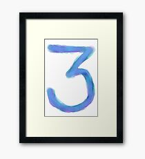 Chance the Rapper 3 Watercolor Framed Print
