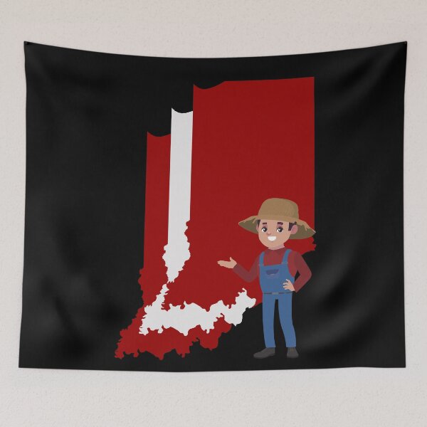 Item preview, Indiana Border, Hoosiers designed and sold by LatterDaze.
