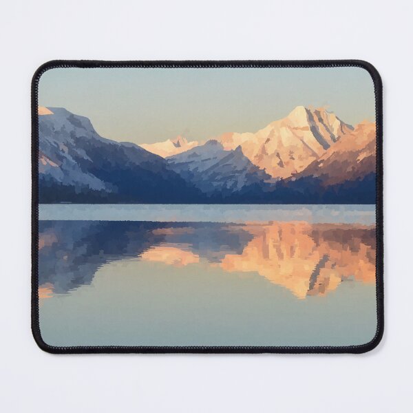 Item preview, Reflection on Montana Lake - Watercolor Style designed and sold by WWWC2288.