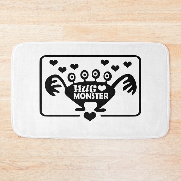 Item preview, Hug Monster / Monster Hug / Free Hugs (Black Heart Version) designed and sold by NameThatShirt.