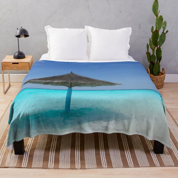 Item preview, White Sand Beach Parasol  - Watercolor Style designed and sold by WWWC2288.