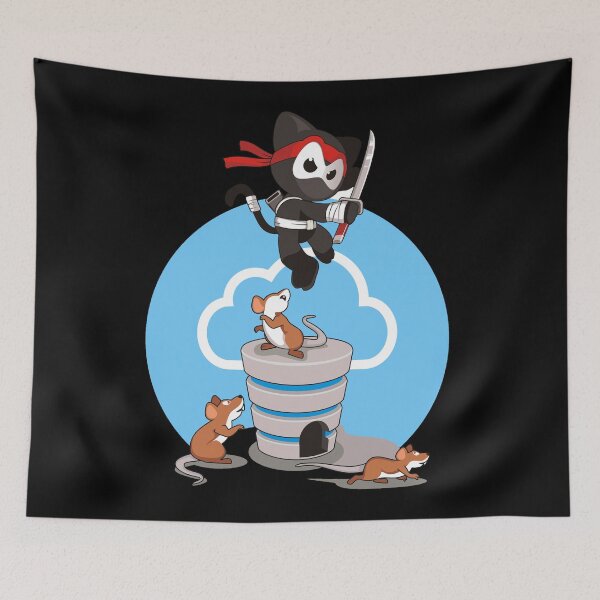 Item preview, Ninja clipart cat designed and sold by brendanre.