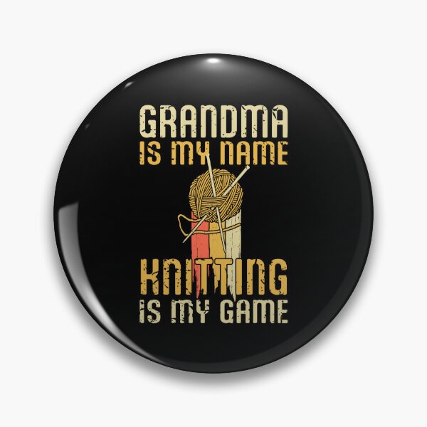 Item preview, Knitting is my Game Retro Yarn Knit Vintage, Funny Grandma is My Name Knitter Tshirt designed and sold by PrintOfi.