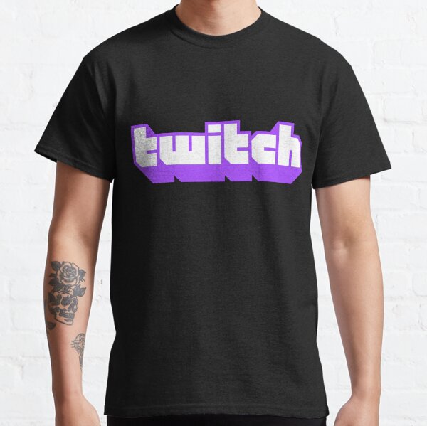 Twitch logo and back 01 t-shirt