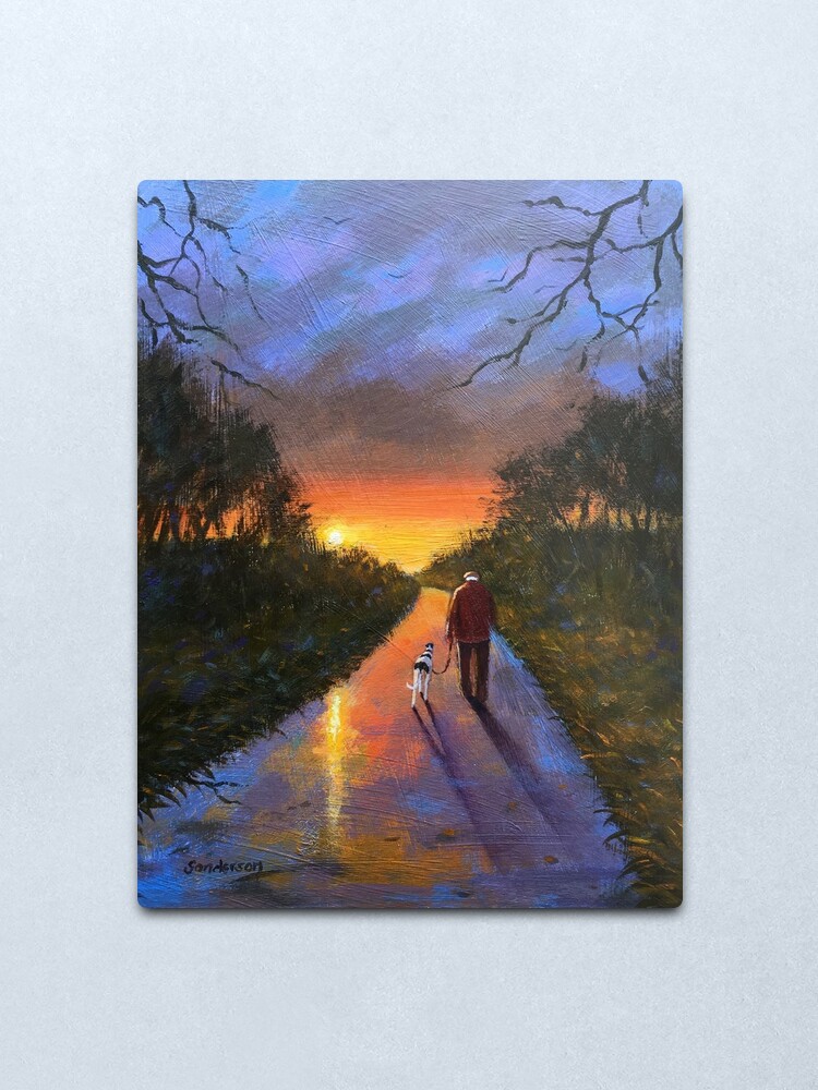 Alternate view of A walk till Midnight Metal Print