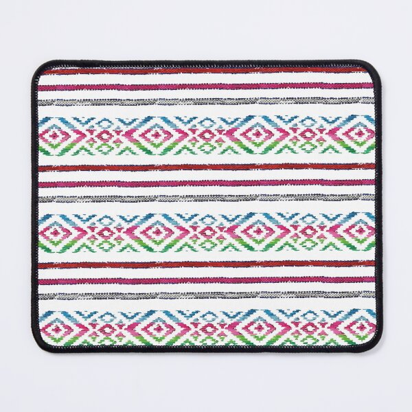 Item preview, Mexican dainty colorful print rebozo blanket aztec motive authentic poncho serape cambaya designed and sold by T-Mex.