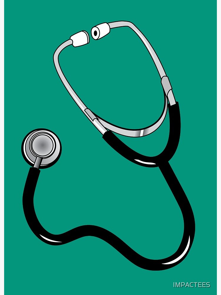 Stethoscope Watercolor Print Medical Tools Wall Art Nurse Gift Medical Art Love