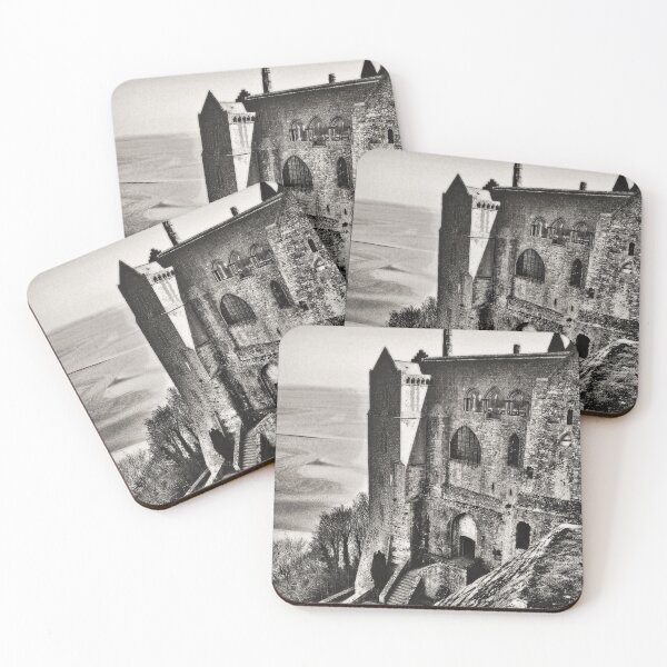 Item preview, Atop Mont Saint Michel in Grayscale designed and sold by Susan Maxwell Schmidt.